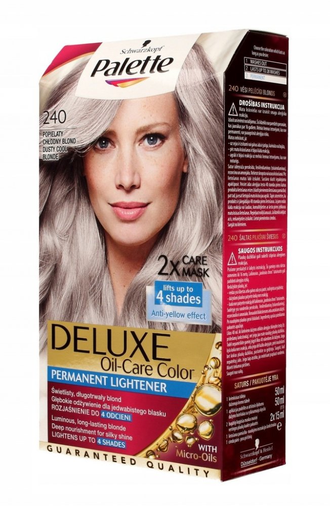 Palette Deluxe Oil Care Color 240 Chladná popelavá blond