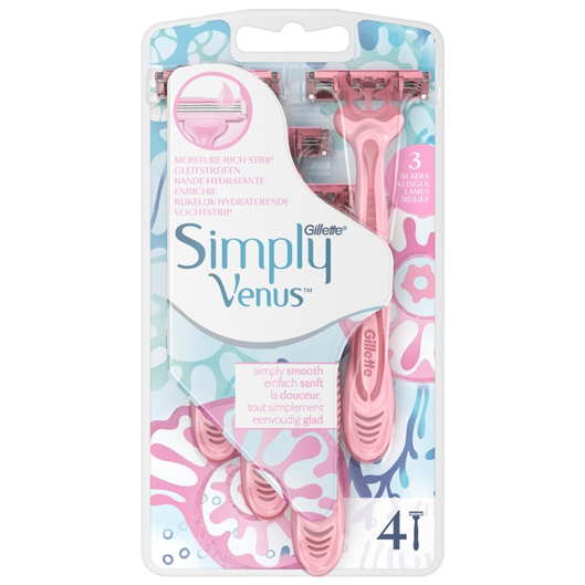 Gillette Simply Venus 3 blades 4 kusy