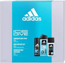 GIFT SET Adidas Ice dive toal. voda 50ml + sprchový gel 3in1 250ml + Deo 150ml