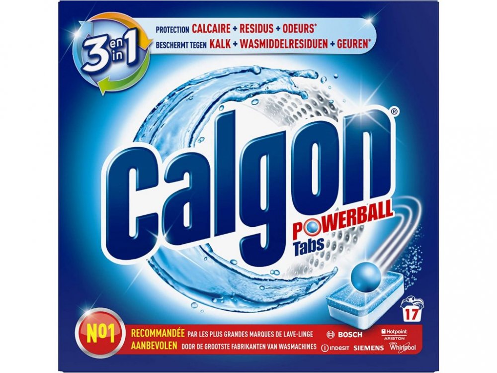 Calgon Powerball Tabs 3v1 Tablety do pračky 17 kusů