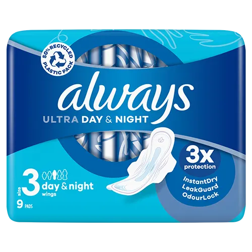Always Ultra Day&Night Size 3 9 kusů
