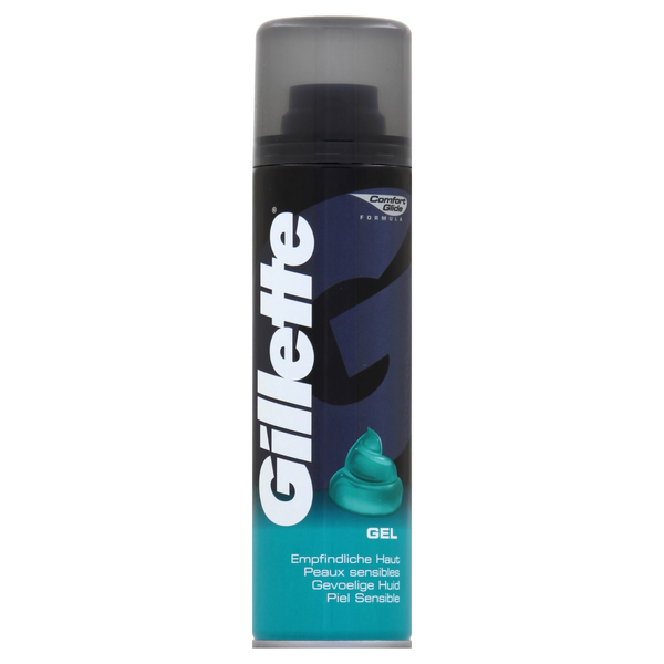 Gillette Classic Sensitive gel na holení citlivá pokožka 200 ml