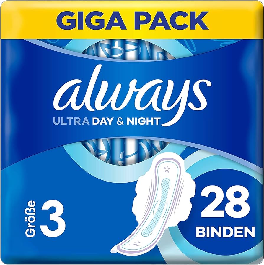 Always Ultra Day&Night Size 3 GigaPack 28 kusů