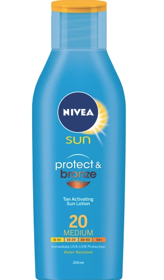 Nivea Sun Mléko na opalování Protect&Bronze OF20 200 ml 85824