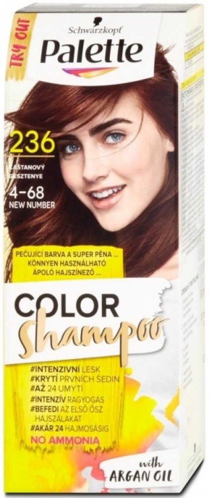 Pallete Color Shampoo kaštanový 236