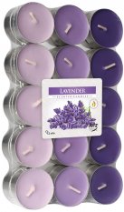 BISPOL Vonné čajové svíčky Lavender 30 ks