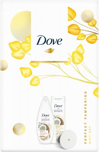 Dove WOMEN Perfect Pampering II. (Sprchový gel 250 ml + Tělové mléko 250 ml + zrcátko) SET