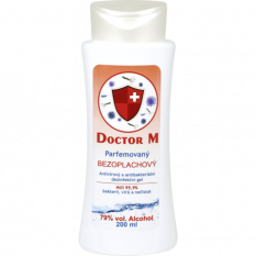 Doctor M Biocidní, antivirový a antibakteriální dezinfekční gel Parfemovaný 200 ml