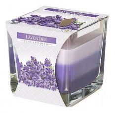BISPOL Vonná svíčka tříbarevná Lavender 170 g