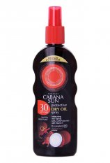 Cabana Sun Protection sprej suchý olej SPF30 s kokosovým olejem 200ml