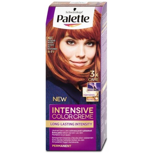 Palette Intensive Color Creme barva na vlasy, odstín KI7 8-77 Intenzivní měděný