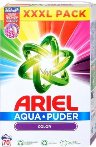 Ariel prací prášek Color 4,55 kg XXL Pack 70 praní