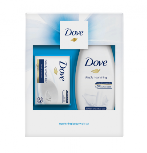 Dárkový SET Dove Nourishing Beauty sprchový gel 250ml + mýdlo 100g