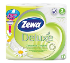 Zewa Deluxe toaletní papír Aqua tube Heřmánek 3 vrstvý 4 role