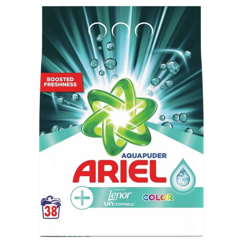 Ariel Aquapuder Touch of Lenor Color prací prášek na barevné prádlo 38 dávek 2,85 kg