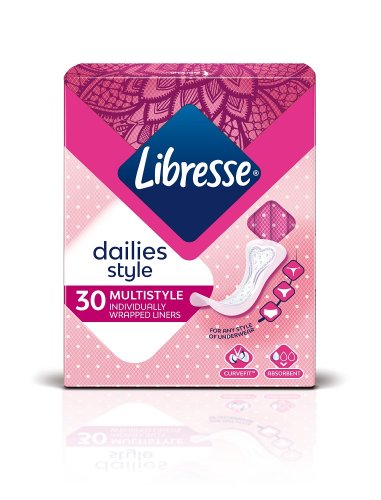 LIBRESSE Multistyle Hygienické vložky Dailies styles 30 kusů
