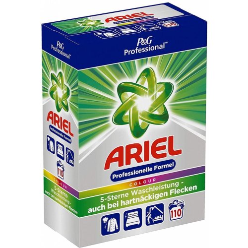 Ariel Professional Color prášek na barevné prádlo 7,15 kg 110 praní