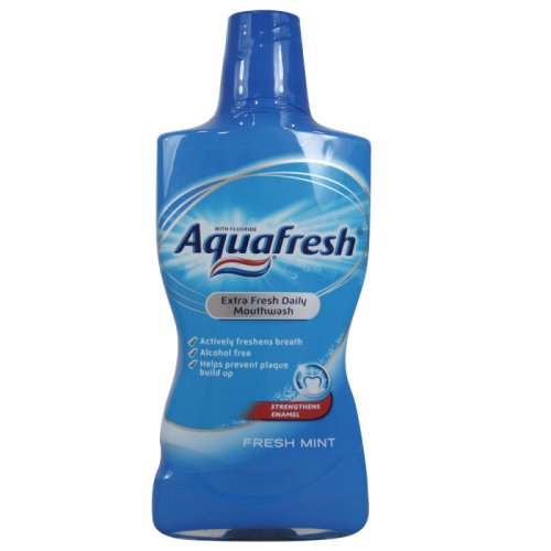 Aquafresh 500 ml ústní voda - Extra Fresh /Daily Mouthwash /Fresh Mint