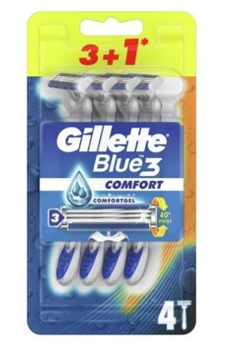 Gillette Blue 3 Comfort 4 ks