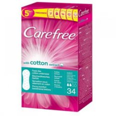 Carefree Cotton slipové vložky 34 ks