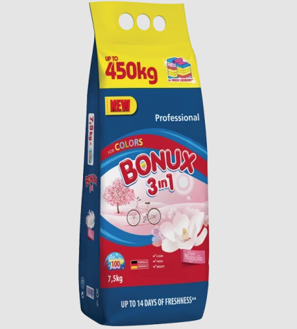 Bonux prací prášek Color Pure Magnolia 7,5kg 100 praní