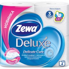 Zewa Deluxe toaletní papír Aqua tube Delicate Care 3 vrstvý 4 role