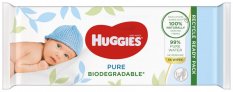 Huggies Vlhčené ubrousky Pure Biodegradable 56 ks