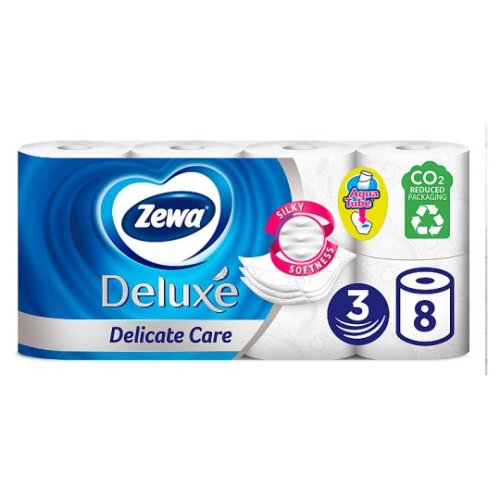 Zewa Deluxe toaletní papír Aqua tube Delicate 3vrstvý  8 rolí