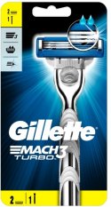 Gillette Mach3 Turbo holící strojek + náhradní hlavice 2 ks