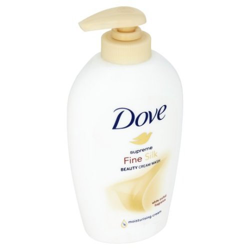 Dove Fine Silk hedvábné tekuté mýdlo s dávkovačem 250 ml