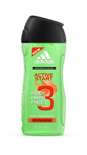 Adidas Active Start sprchový gel a šampon pro muže 250 ml