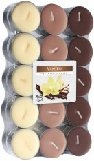 BISPOL Vonné čajové svíčky Vanilla 30 ks