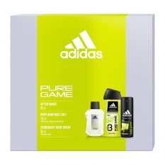 GIFT SET Adidas Pure Game toaletní voda 50 ml + sprchový gel 3in1 250 ml + deo 150 ml