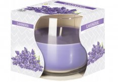 BISPOL Vonná svíčka ve skle Lavender 100 g