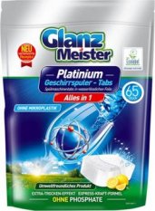 Glanz Meister Platinium tablety do myčky Alles in 1 Lemon 65 ks