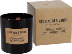 BISPOL Vonná svíčka Cedarwood & Vanilla 190 g