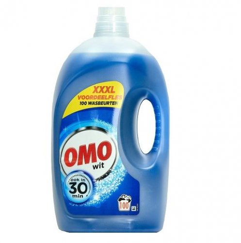 Omo Washing Liquid prací gel 5 l White 100 pracích dávek