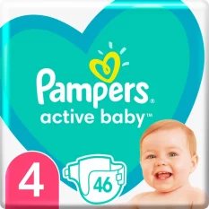 Pampers active baby 4 (9-14kg) 46 pcs.