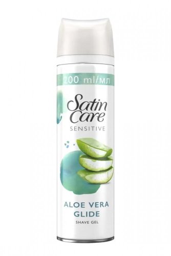 Gillette Satin Care Sensitive Skin ochranný gel na holení 200ml
