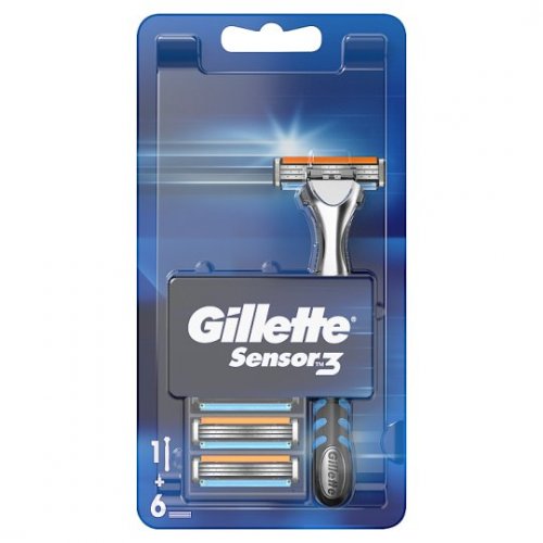 Gillette Sensor3 + 6 kusů hlavic
