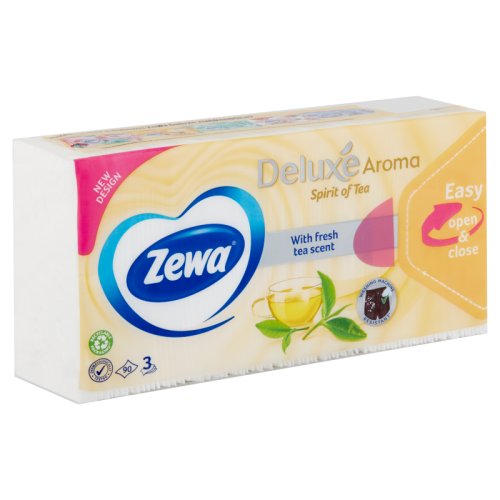 Zewa Deluxe papírové kapesníky Spirit of Tea 3 vrstvé 90 kusů