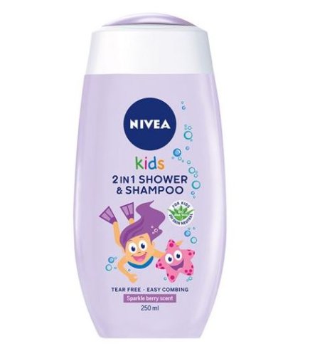 Nivea Kids 2in1 Shower & Shampoo Berry 250 ml
