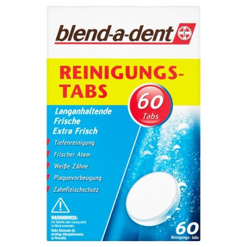 Blend-a-dent čistící tablety Extra Fresh - 60 ks