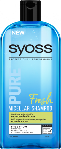 Syoss Profesional Performance Pure Fresh Micelární šampon pro normální vlasy 500 ml