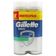 Gillette Series Pěna na holení Sensitive DUO PACK 2x250 ml