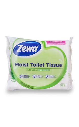 Zewa vlhčené toaletní ubrousky Aloe Vera 42 kusů