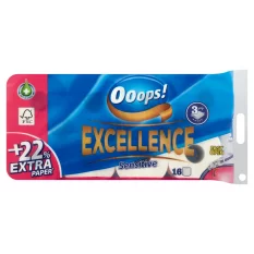 Ooops! Exelence Sensitive toaletní papír 3vrstvý 16 rolí