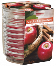 Bispol Dekorativní svíčka vonná Apple & Cinnamon 130 g