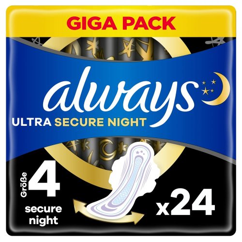 Always Ultra Security Night Size 4 GigaPack 24 kusů
