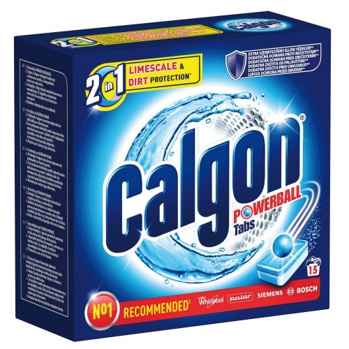 Calgon 2v1 změkčovač vody do pračky v tabletách 15 ks